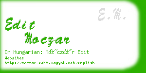 edit moczar business card